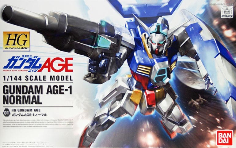 Gundam Gunpla HG 1/144 01 Gundam Age-1 Normal